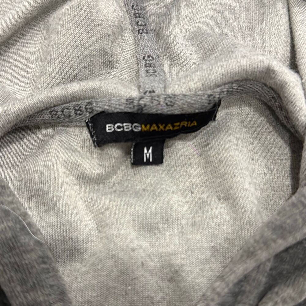 bcbg maxazria gray zip up size medium with a crown jewel detailing sewed on.. su - Picture 3 of 7